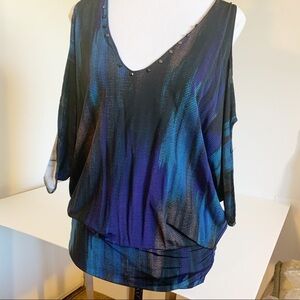 ⬇️Soul Revival Rouched bottom Cold Shoulder Top! L